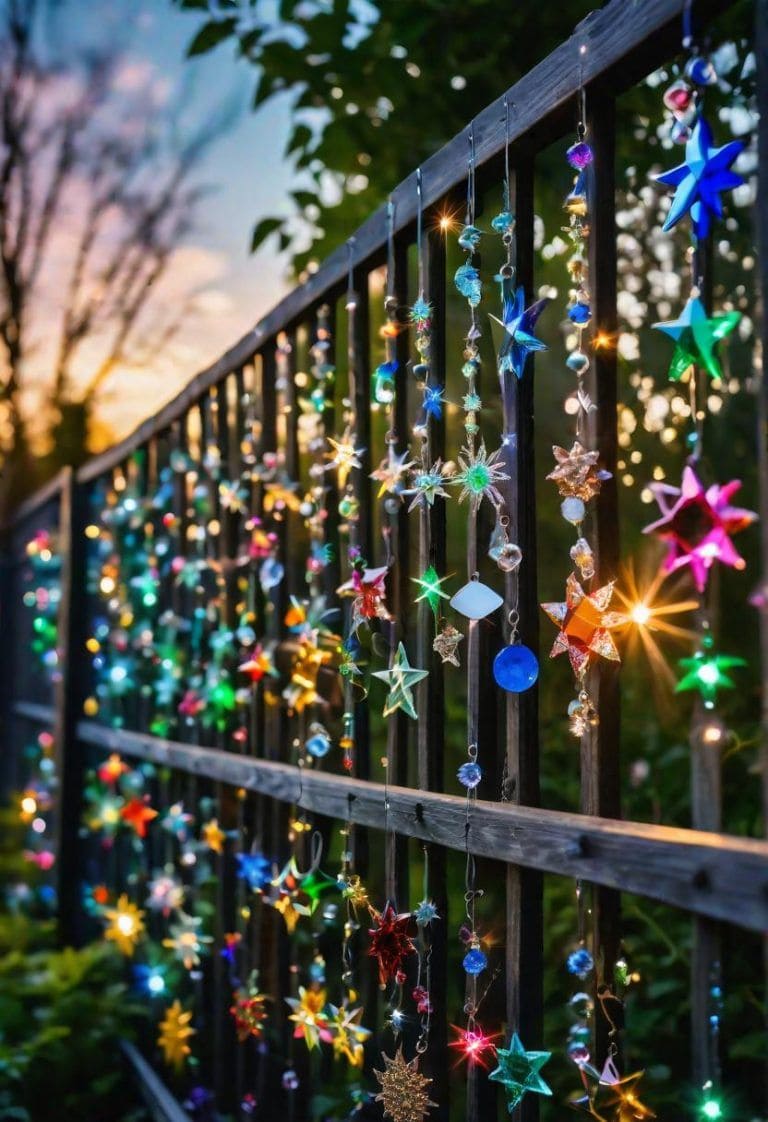 Starry Night Fence Lights