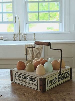 Vintage Wooden Egg Carrier