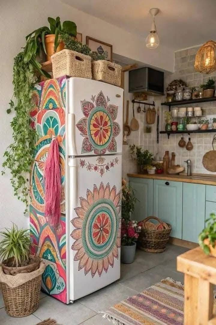 Bohemian Mandala Fridge Wrap