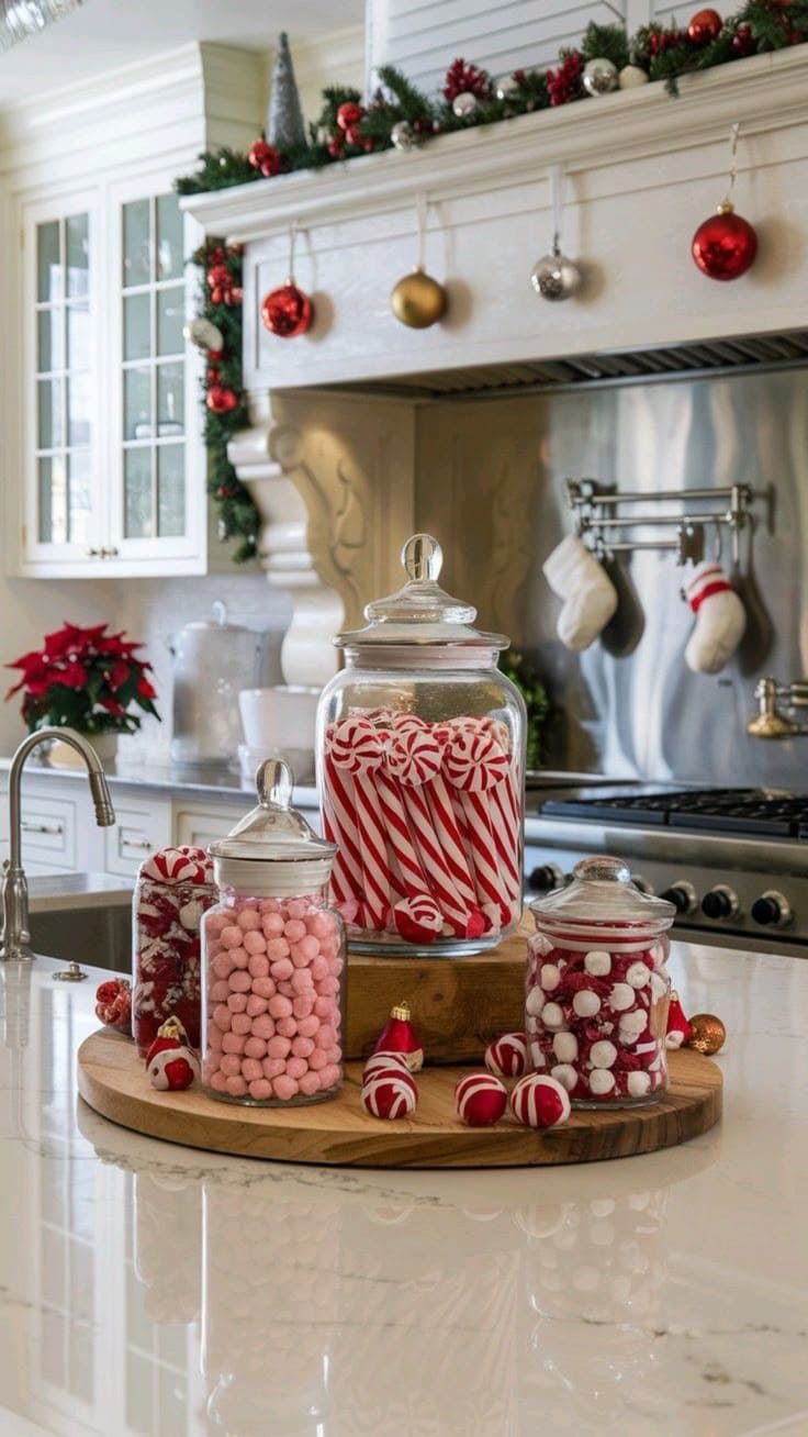 Candy Jar Christmas Kitchen Charm