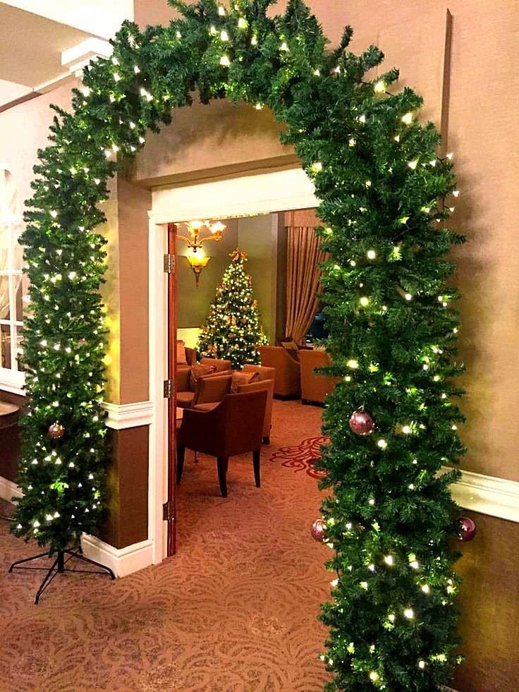 Classic Evergreen Christmas Arch