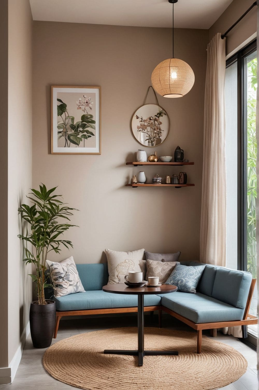 Cozy Asian-Inspired Tea Nook
