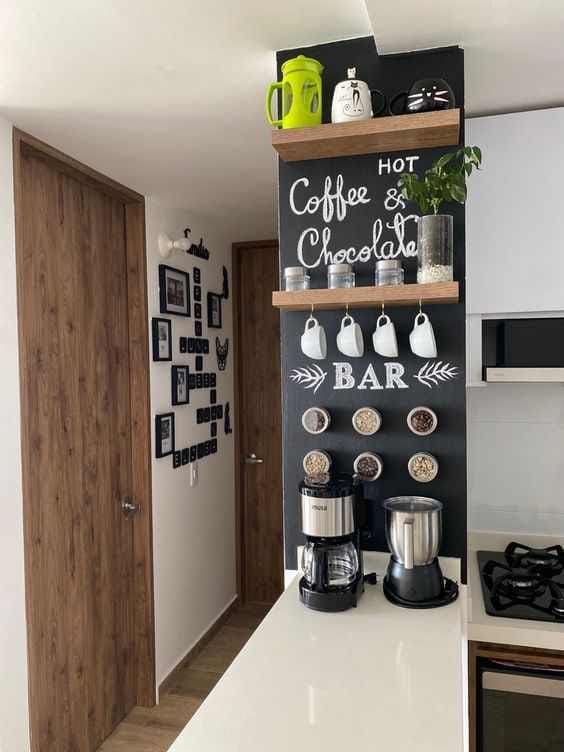 Cozy Chalkboard Coffee Bar