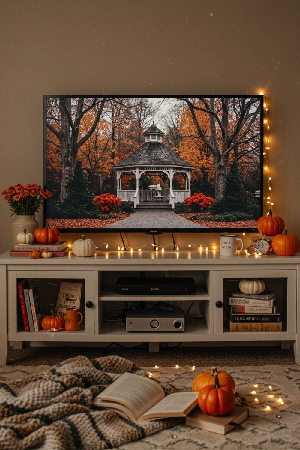 Cozy Thanksgiving Living Room Nook
