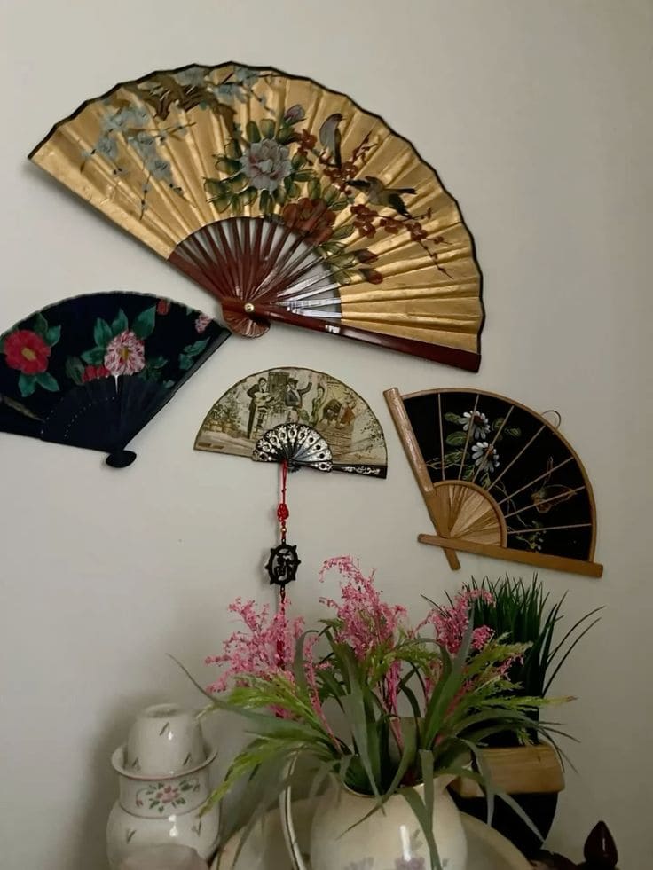 Decorative Fan Wall Display