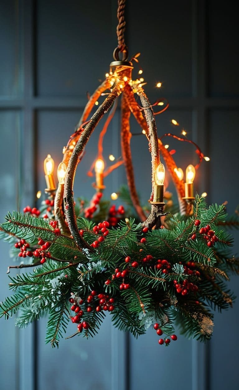 Evergreen Glow with Berry Accents