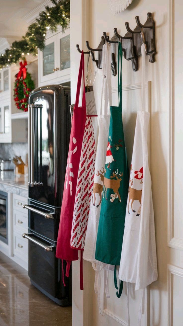 Festive Aprons Ready for Bakin