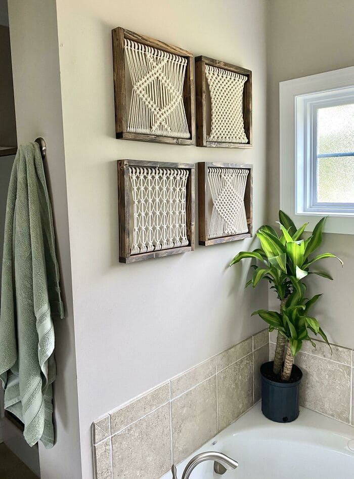 Framed Macramé Wall Art