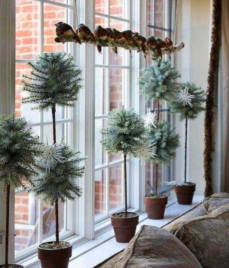 Frosted Topiary Winter Charm