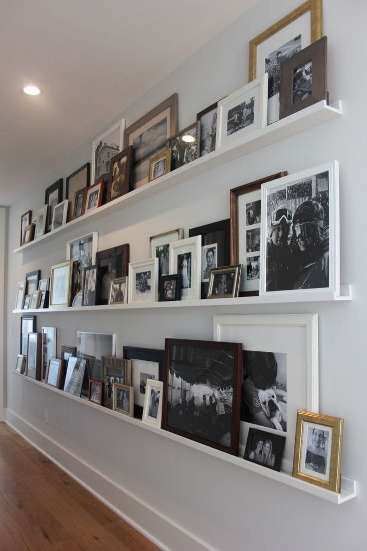 Gallery Wall Ledge Display