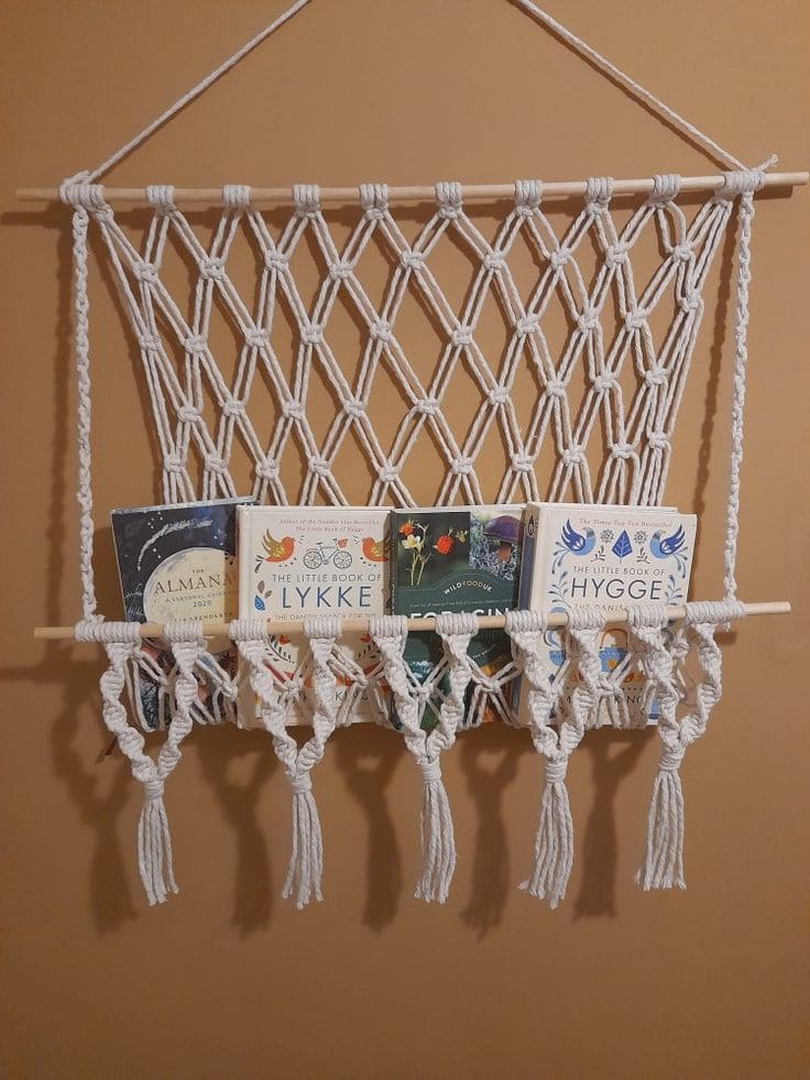 Handmade Macramé Book Holder