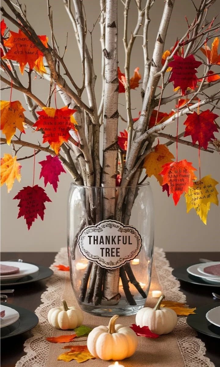 Heartfelt Thankful Tree Centerpiece