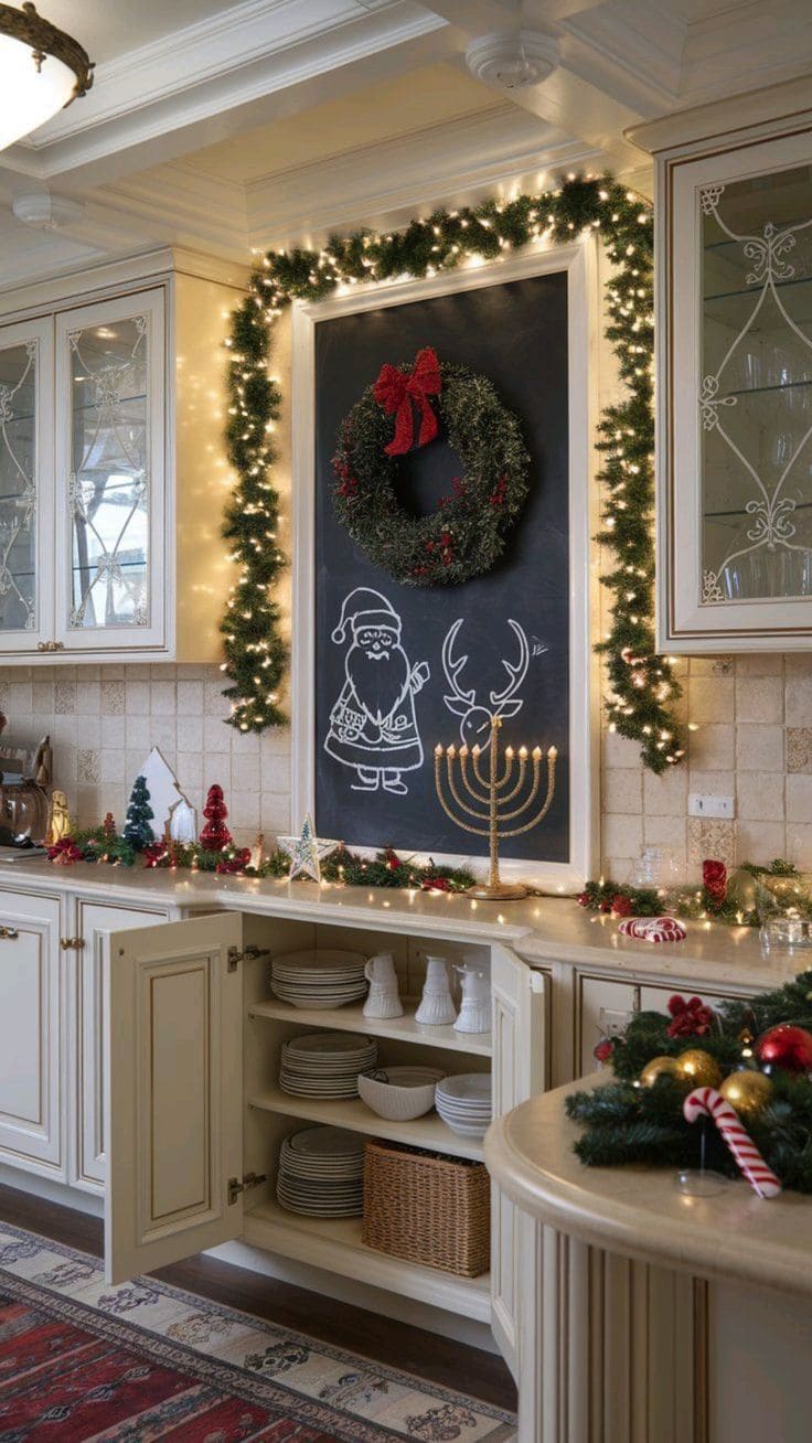Holiday Chalkboard Kitchen Charm