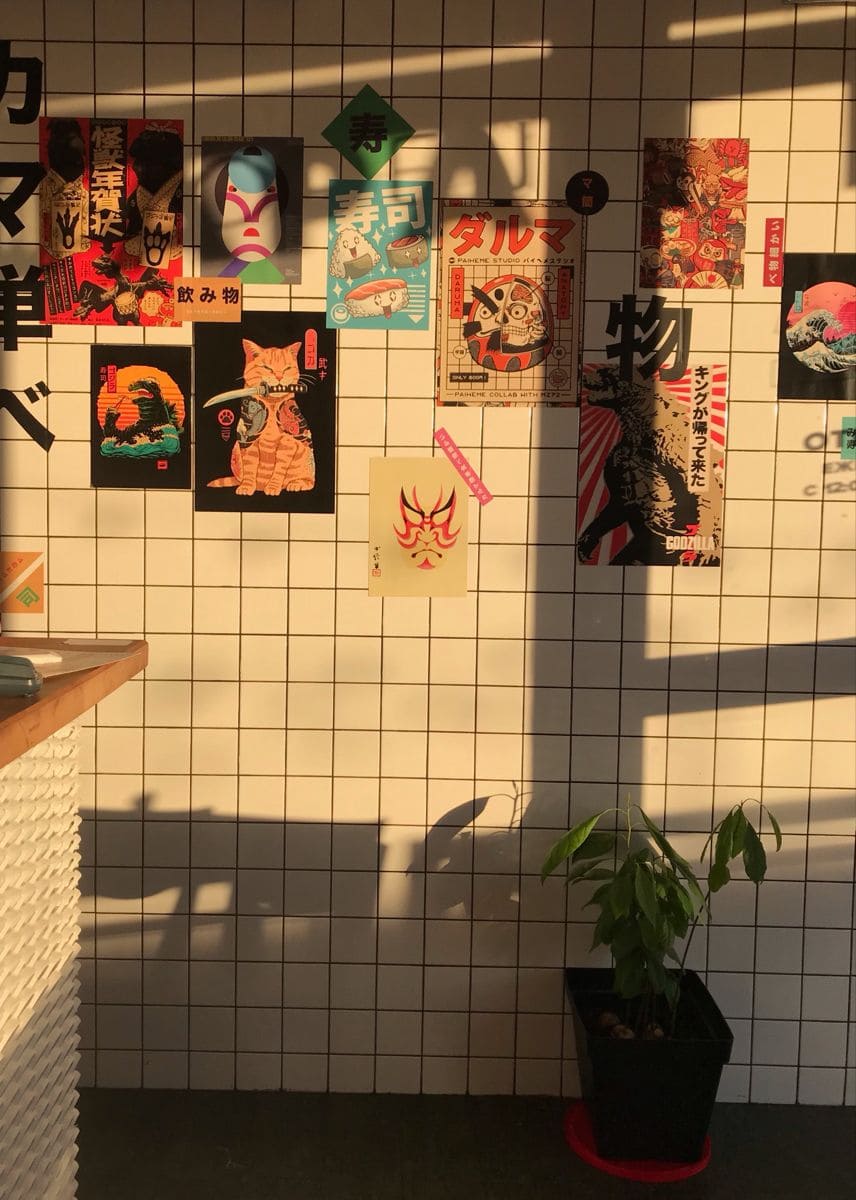 Japanese Pop-Art Wall Display