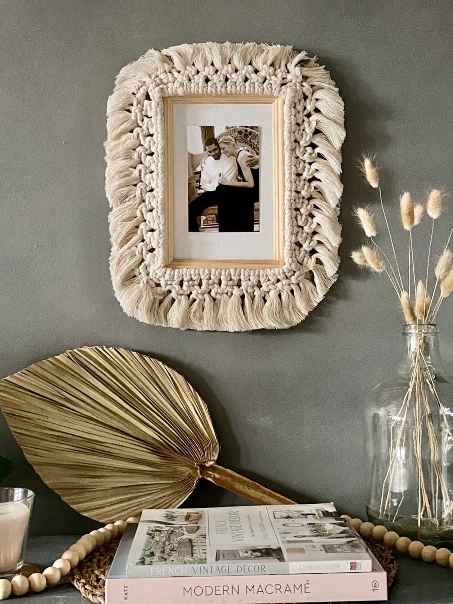 Macramé Picture Frame