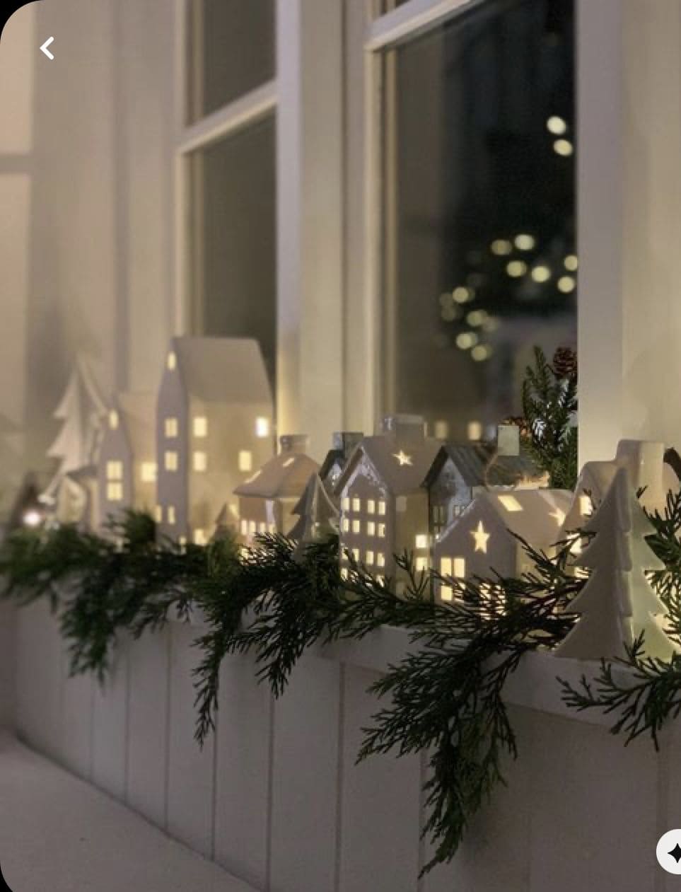 Miniature Winter Village Glow