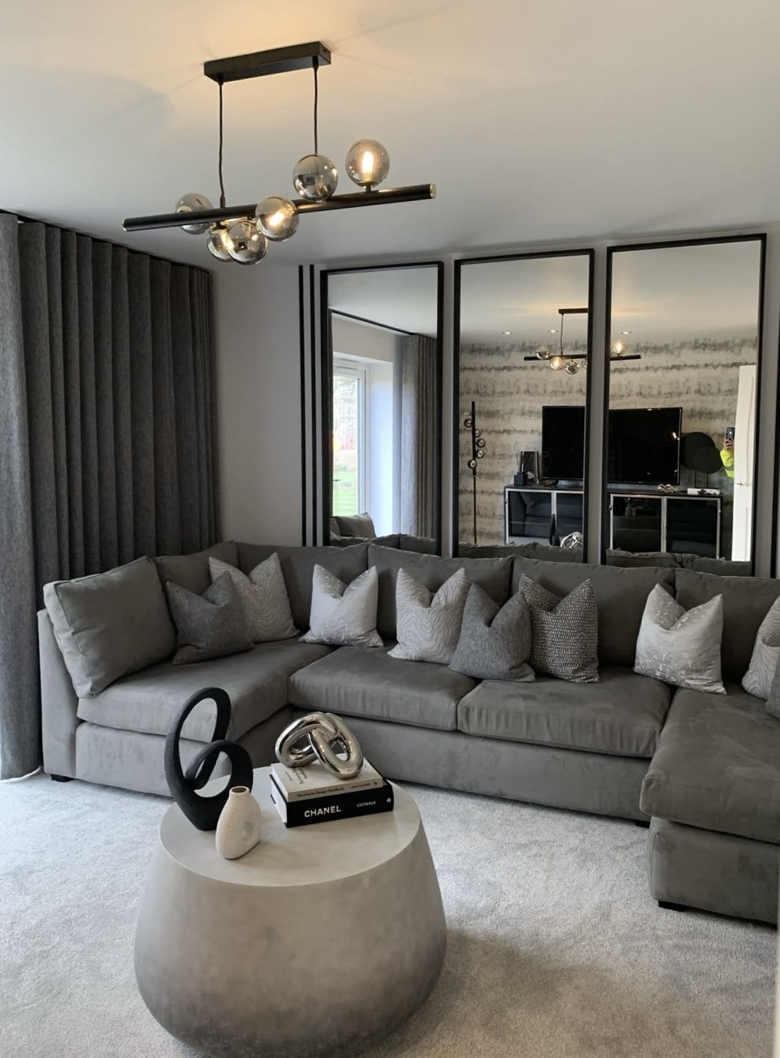 Modern Elegance with Panel Mirrors