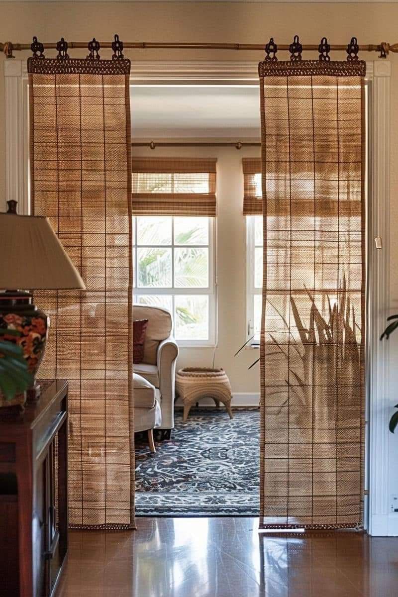 Natural Woven Bamboo Curtains