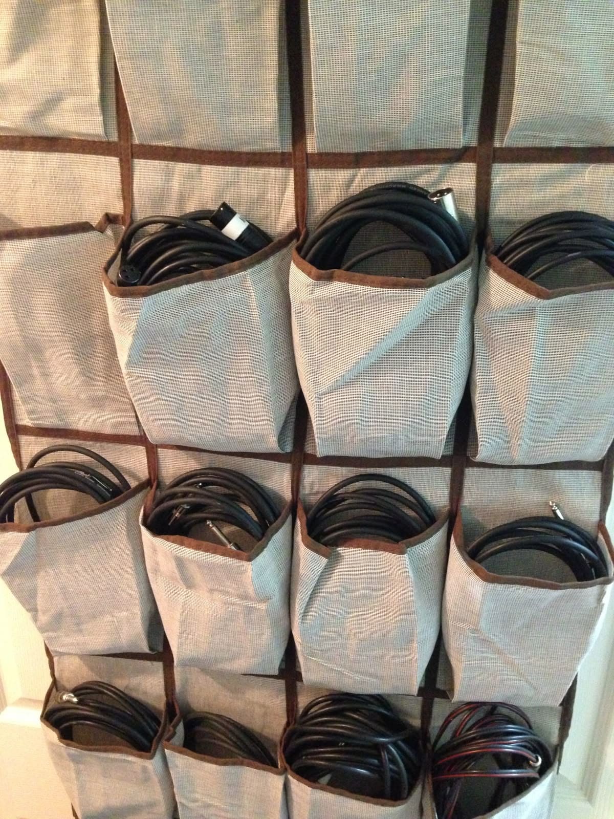 Over-the-Door Pocket Wire Organizer