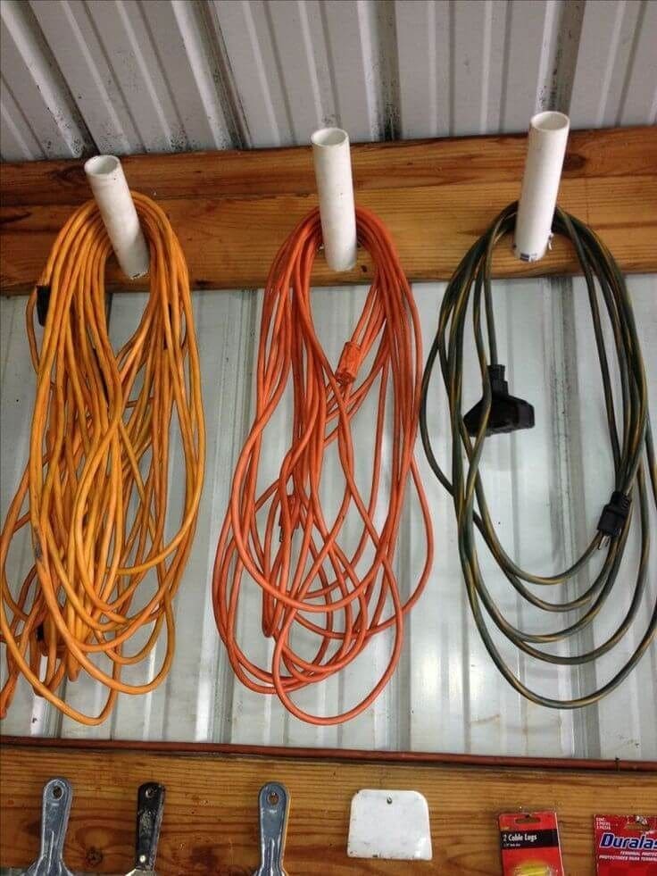 PVC Pipe Extension Cord Holder