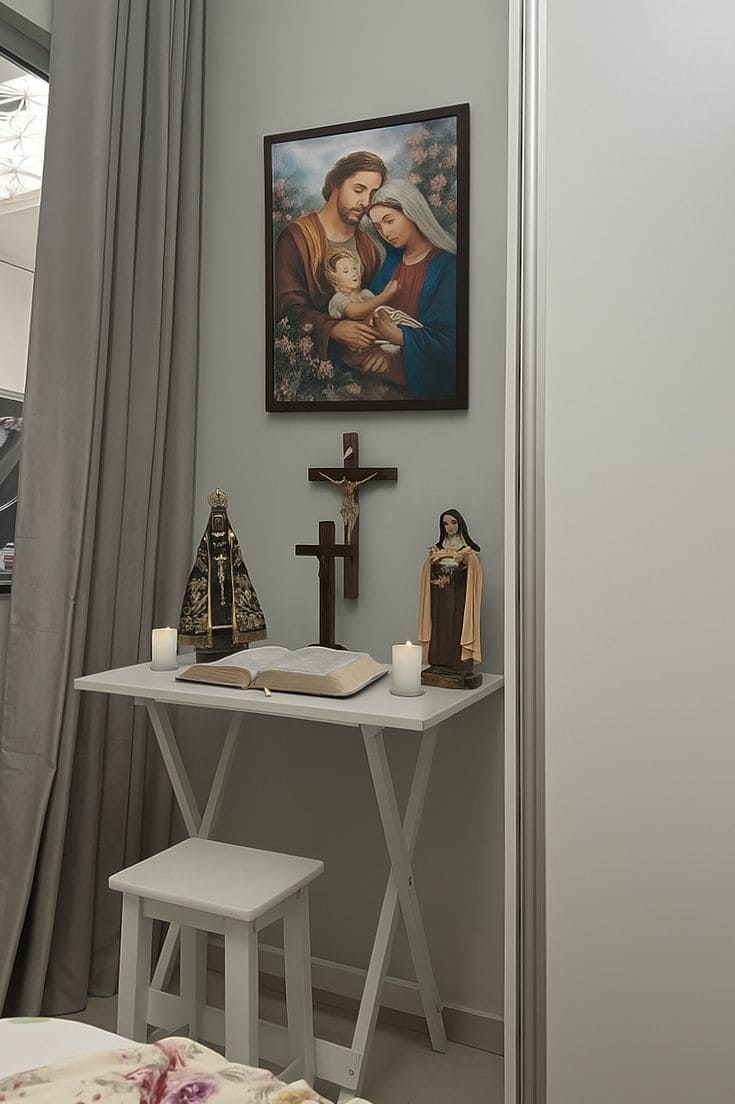 Peaceful Family Devotion Corner