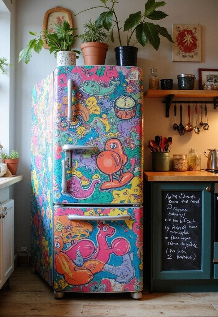 Playful Underwater Fantasy Fridge