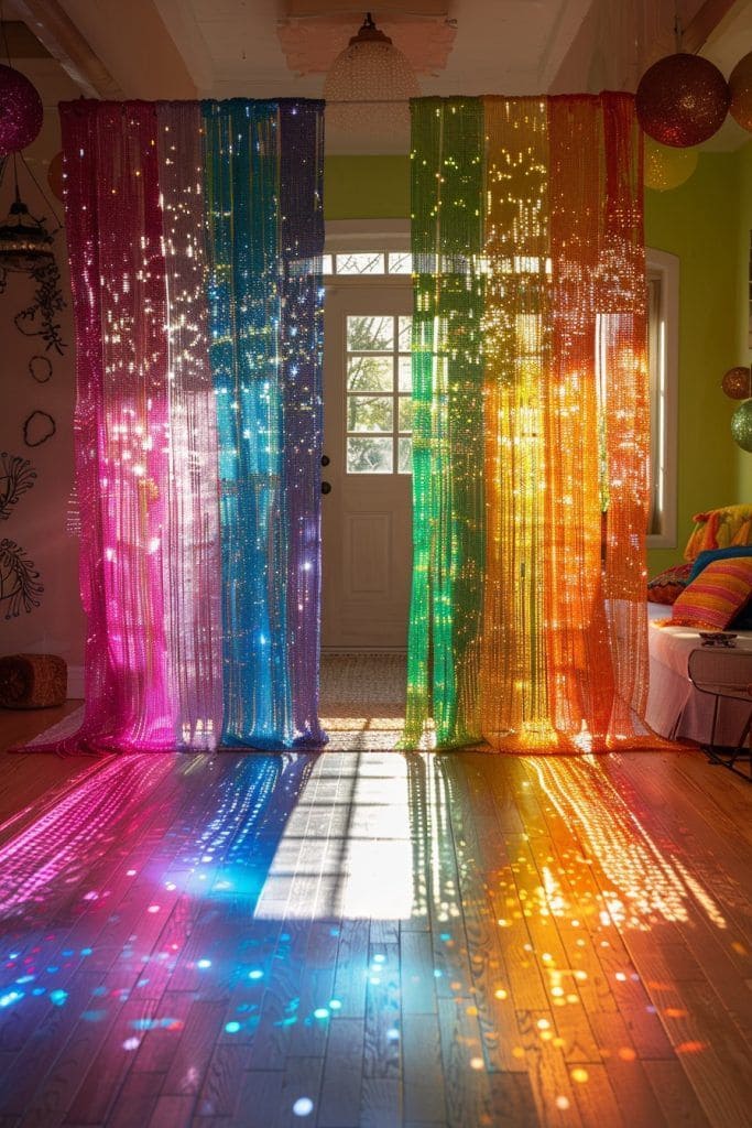 Radiant Rainbow Light Curtains