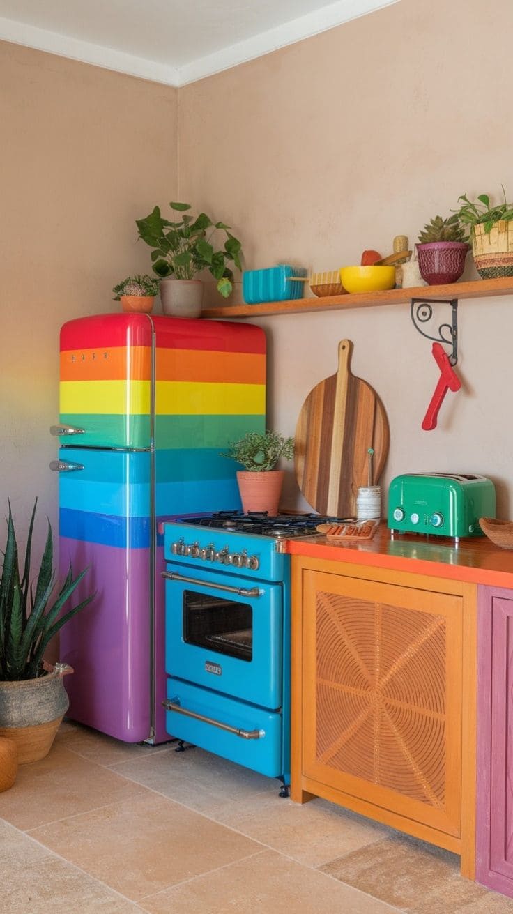 Rainbow Bright Fridge Wrap