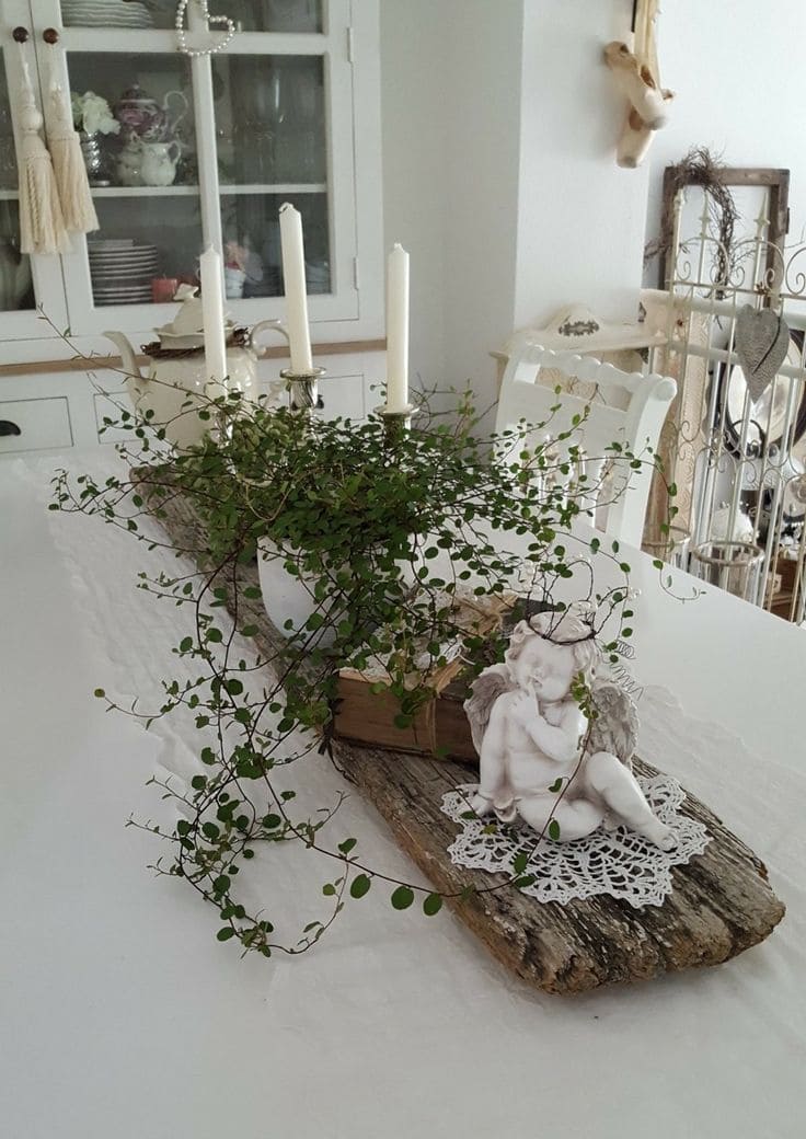 Romantic Angel Winter Centerpiece