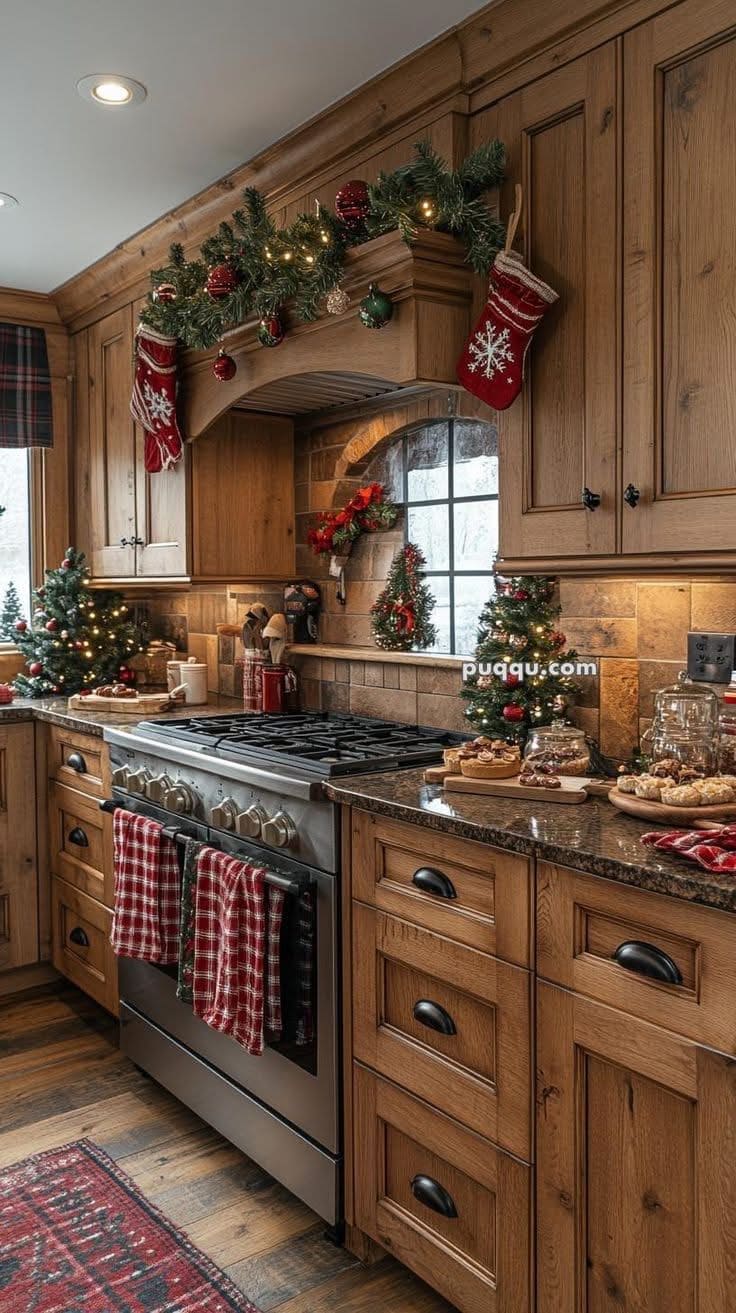 Rustic Christmas Kitchen Charm