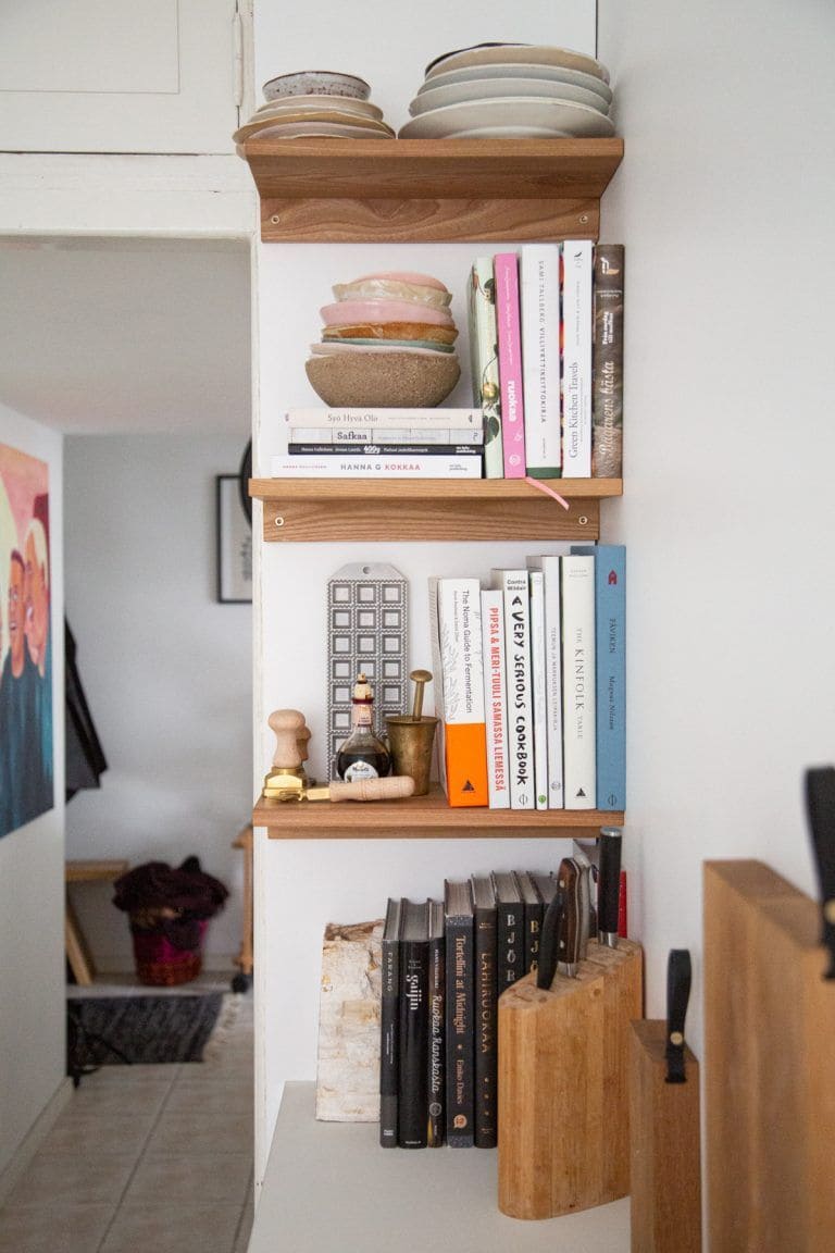Stacked Kitchen Shelf Library