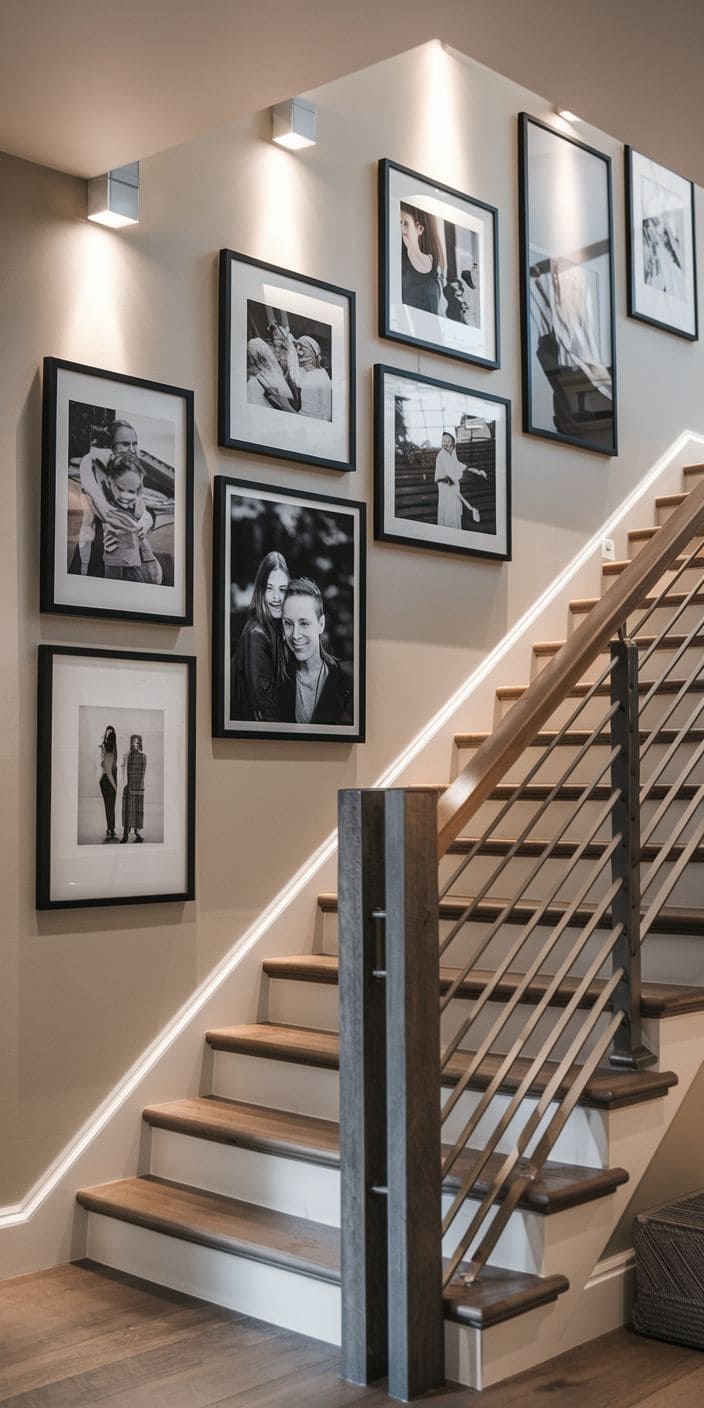 Staircase Gallery Wall Display