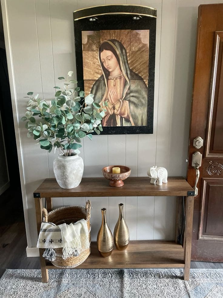 Tranquil Entryway Prayer Nook