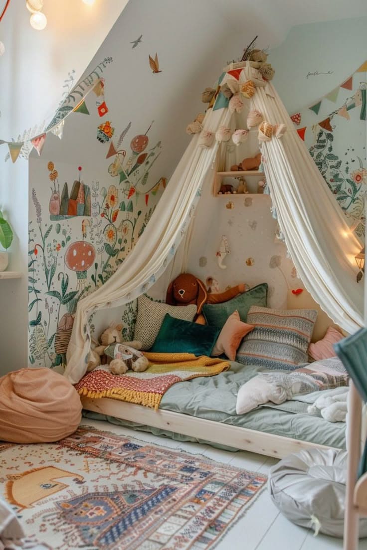 Whimsical Garden Canopy Nook