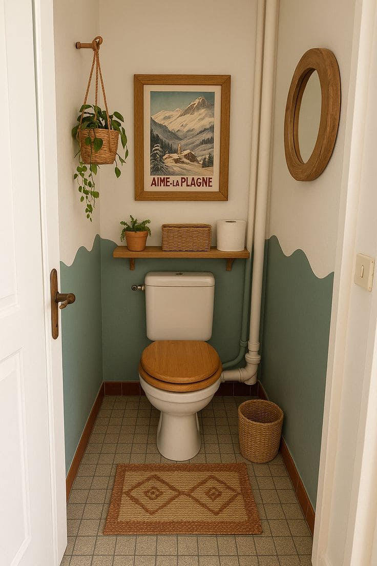 Alpine-Inspired Cozy Powder Room