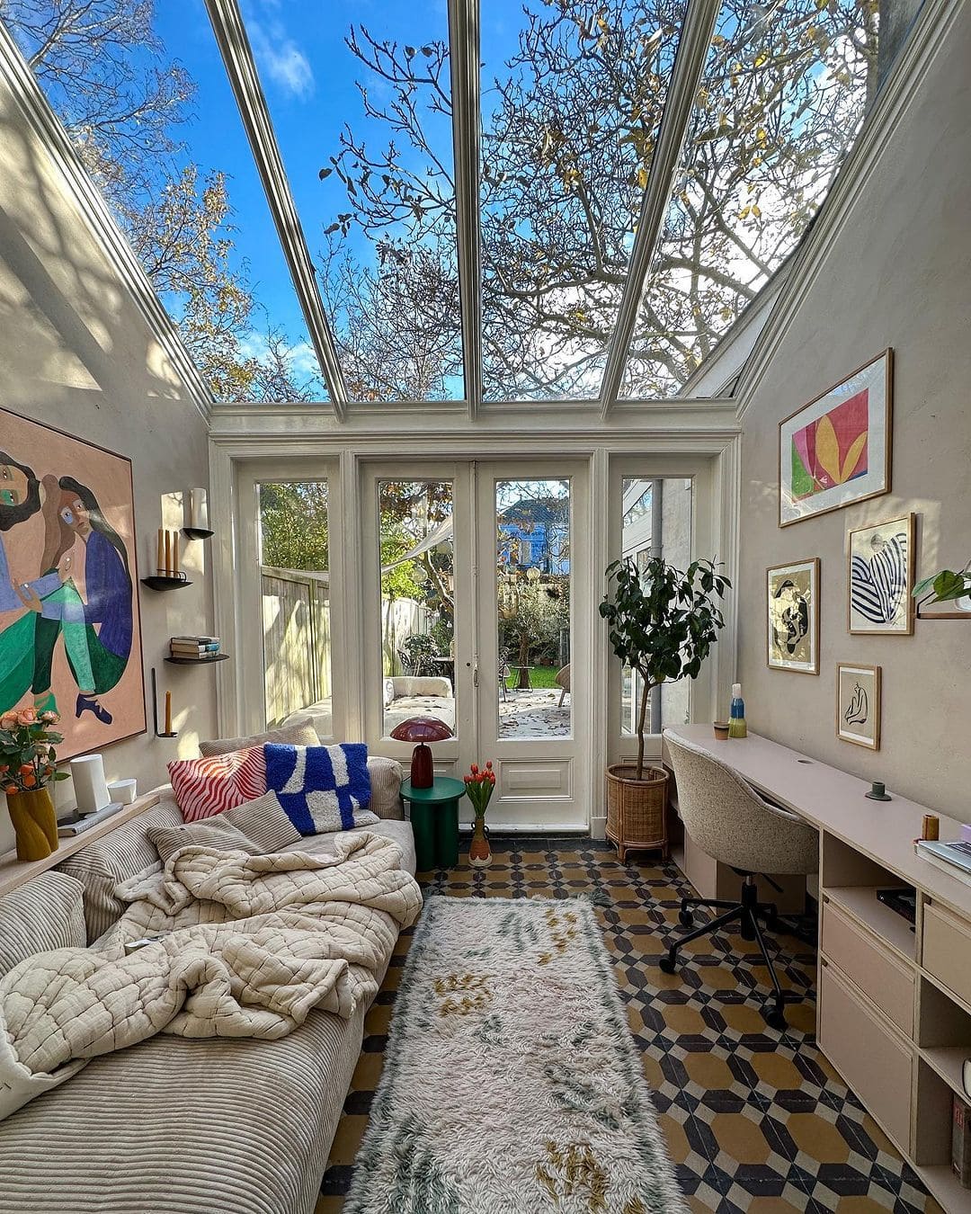 Artistic Modern Sunroom Studio