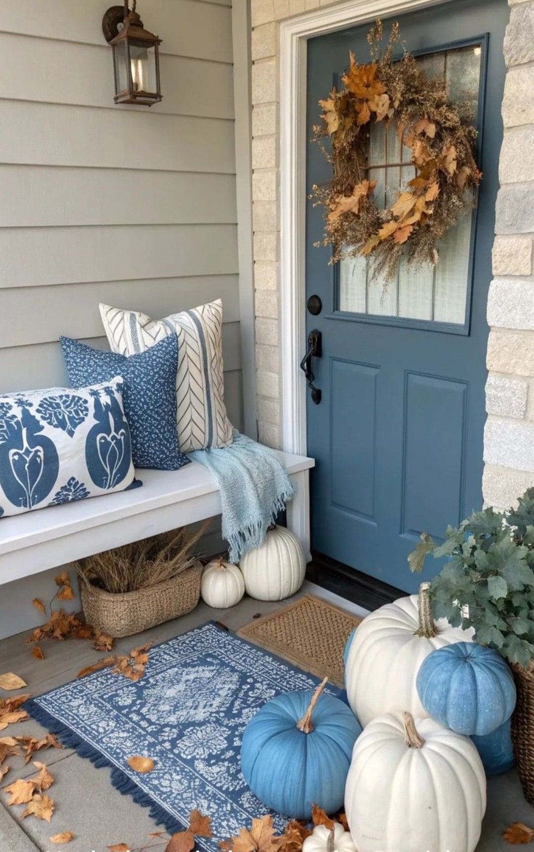 Blue Harvest Porch Welcome