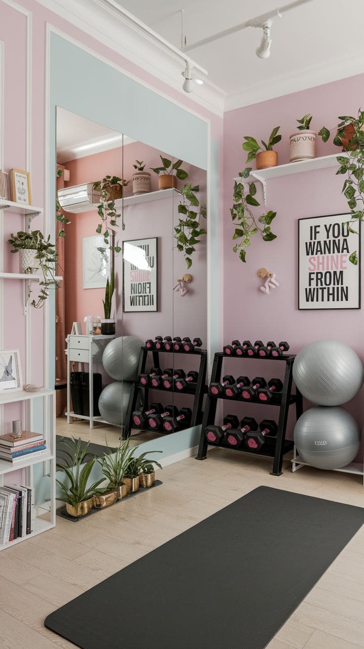 Blush Harmony Fitness Corner