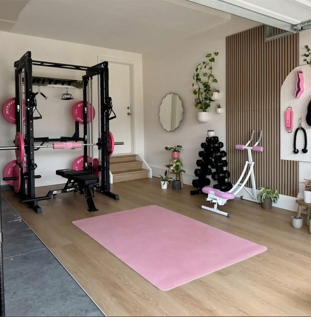 Blush-Toned Fitness Haven