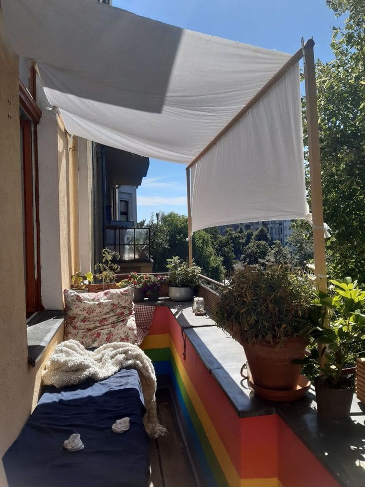 Boho Canopy Balcony Shade
