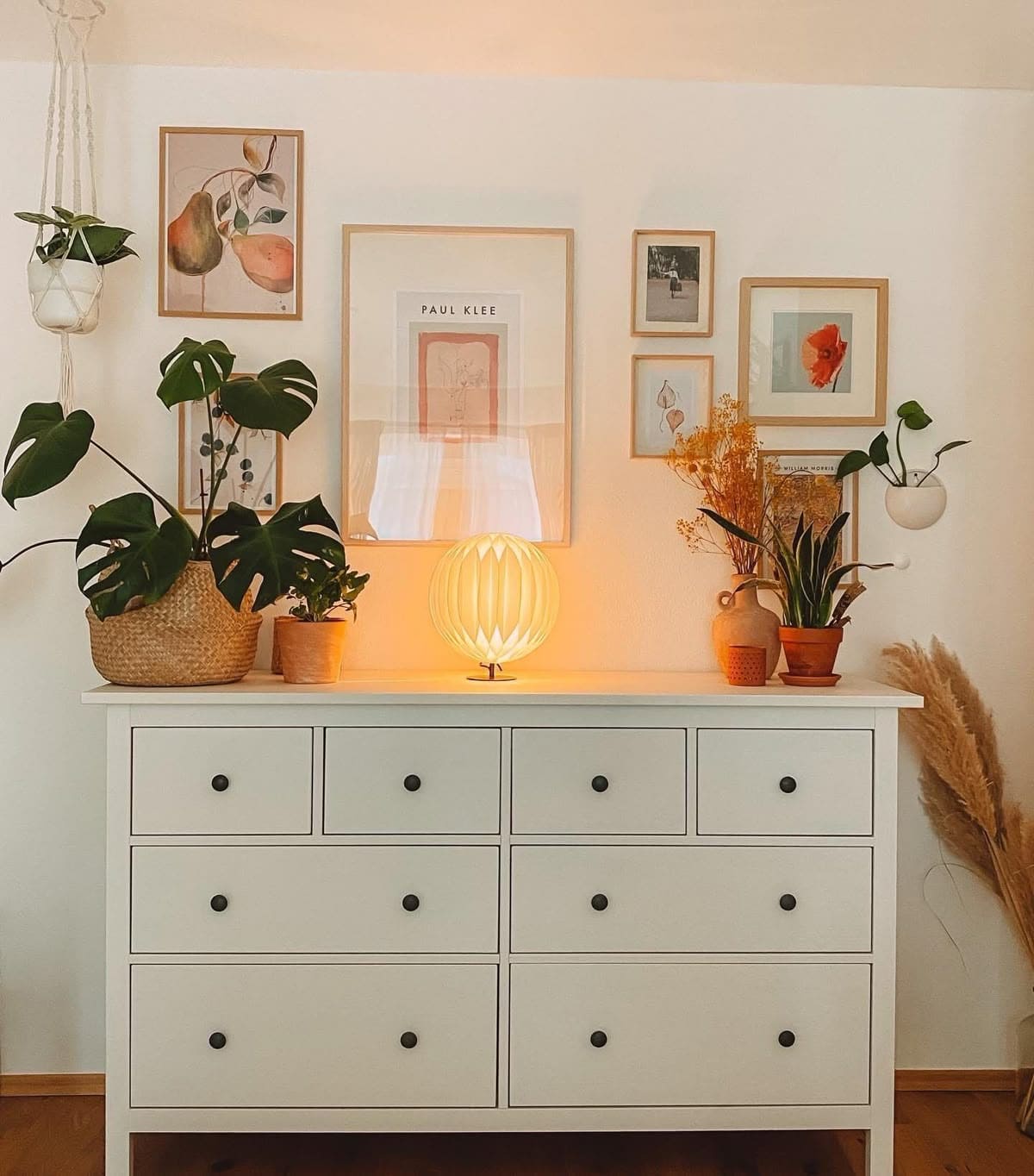Boho-Inspired Dresser Top Display