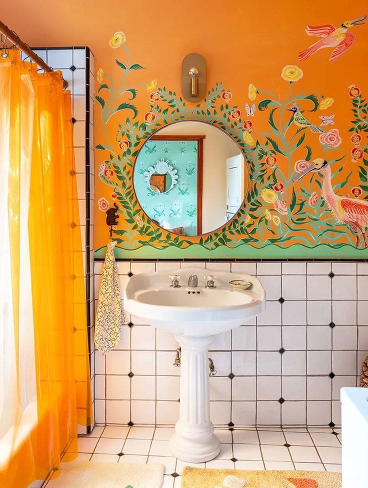 Bold Mural Accent Wall