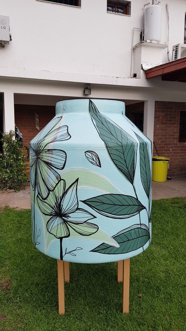 Botanical Elegance Rain Barrel