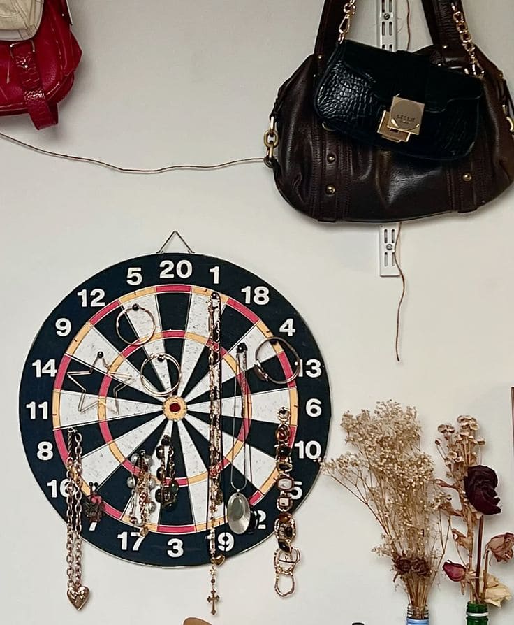 Bullseye Jewelry Holder Board