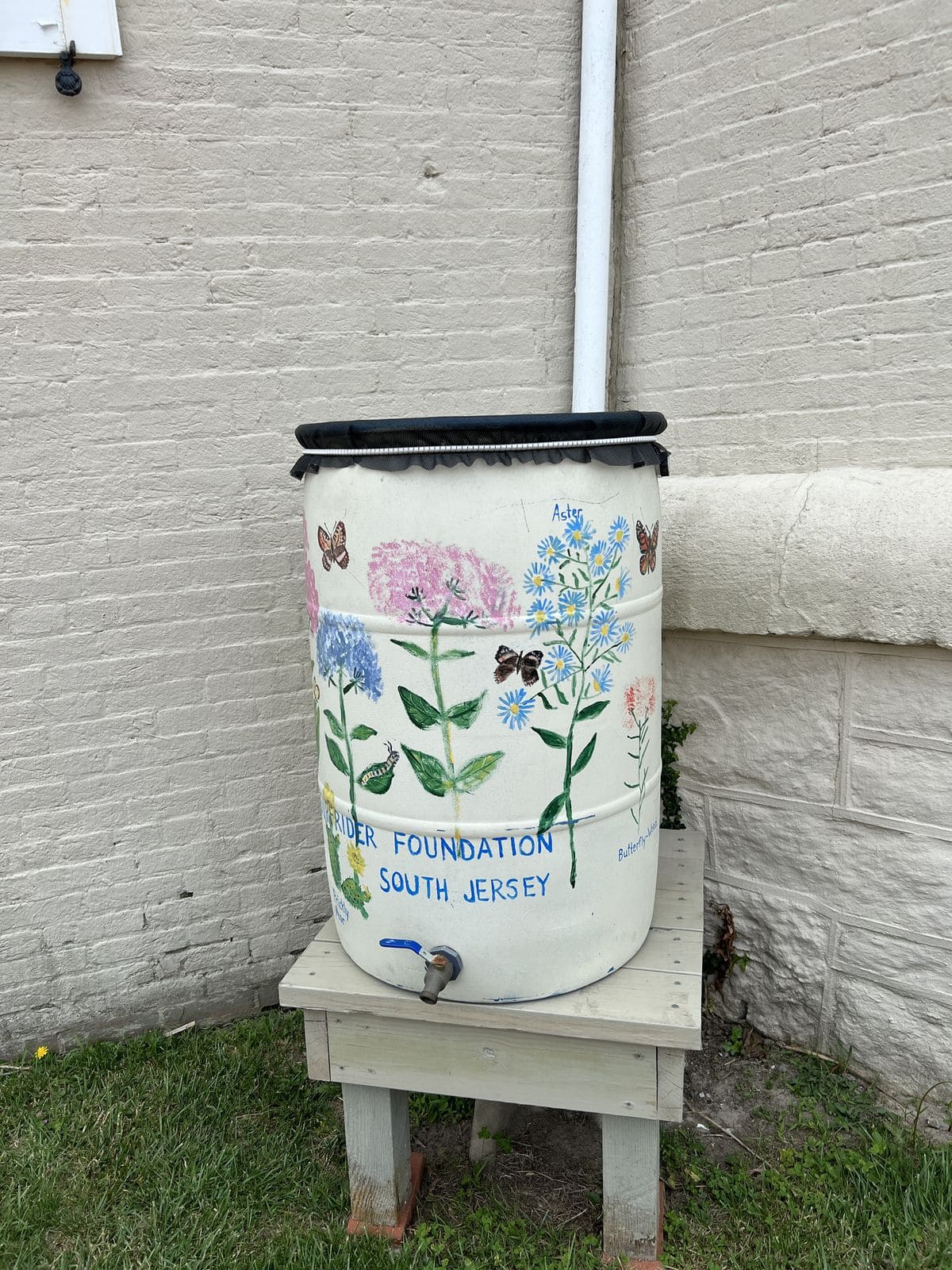 Butterfly Meadow Rain Barrel