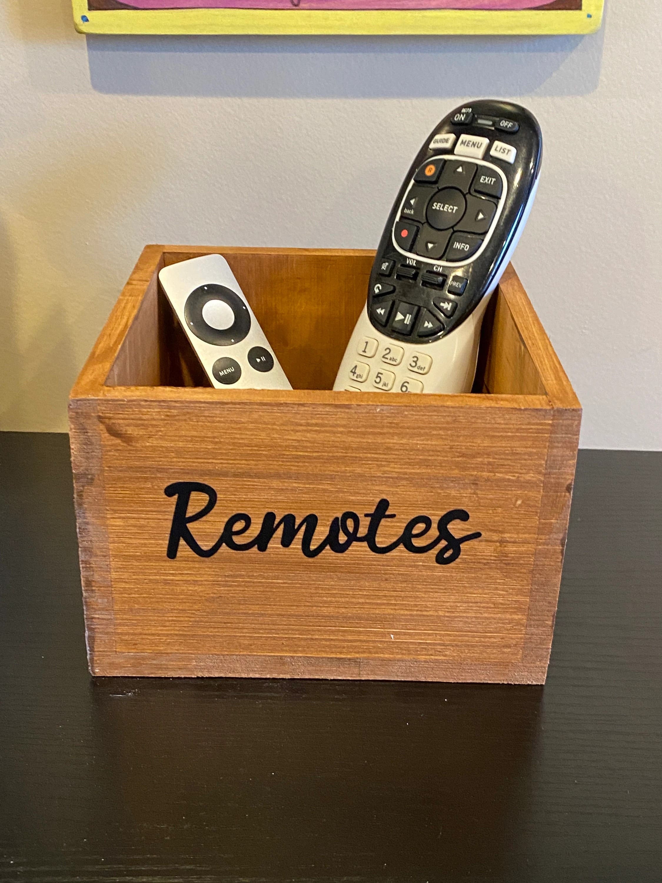 Classic Wooden Remote Box