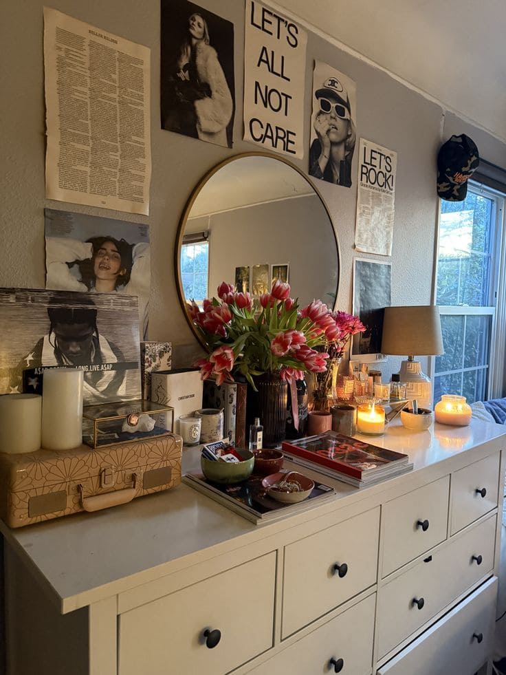 Eclectic Modern Dresser Styling