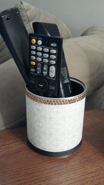 Glam Tin Remote Holder