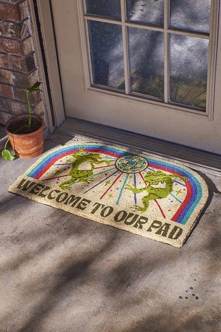 Groovy Frog Welcome Pad