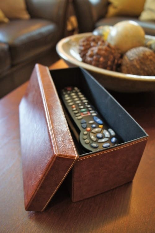 Hidden Remote Box Organizer
